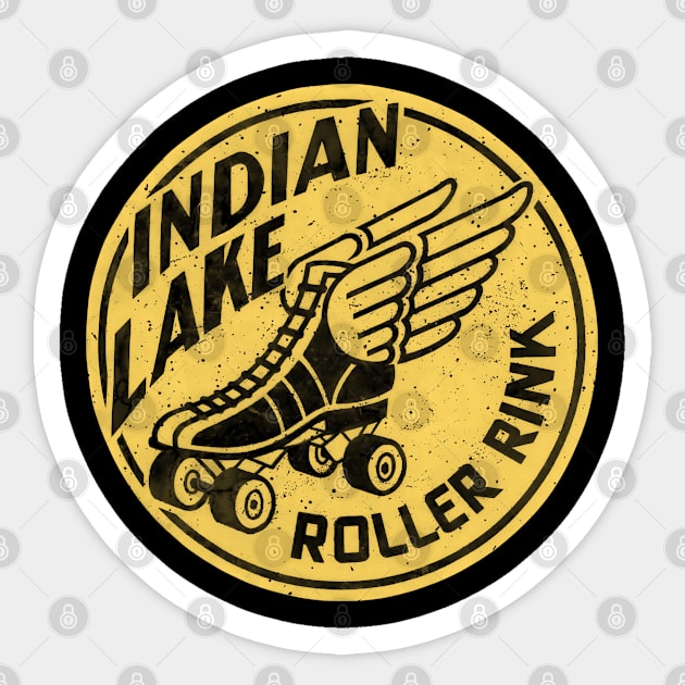 Vintage Indian Lake Roller Skating Sticker by Timeless Chaos